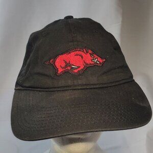Signatures Arkanas Razorback Baseball Cap Hat Men's One Size Black Snapback